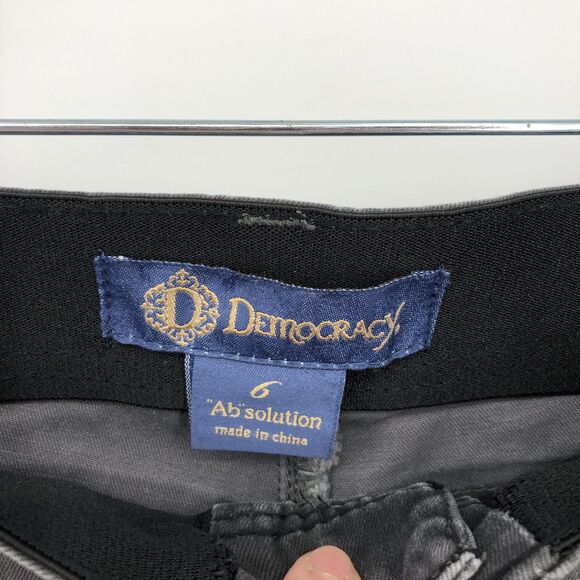 Democracy "Ab"solution Pants Womens 6 Camo Skinny Stretch Zipper Pockets Casual - Picture 5 of 15